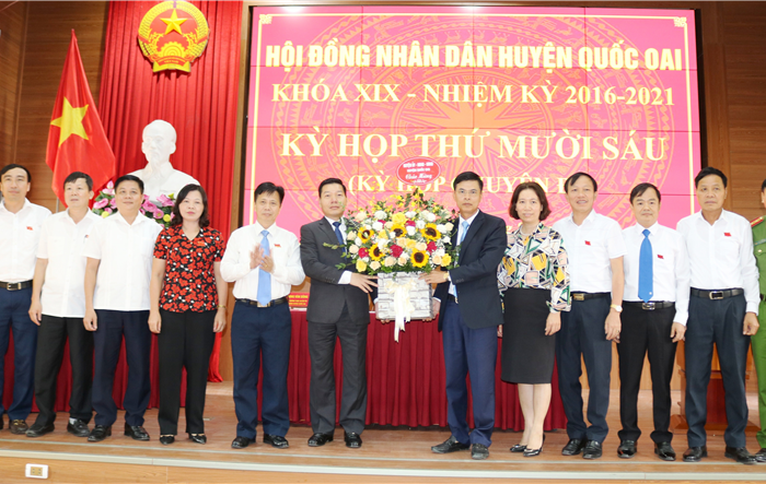 Đồng chí Nguyễn Trường Sơn được bầu làm Chủ tịch UBND huyện Quốc Oai nhiệm kỳ 2016-2021