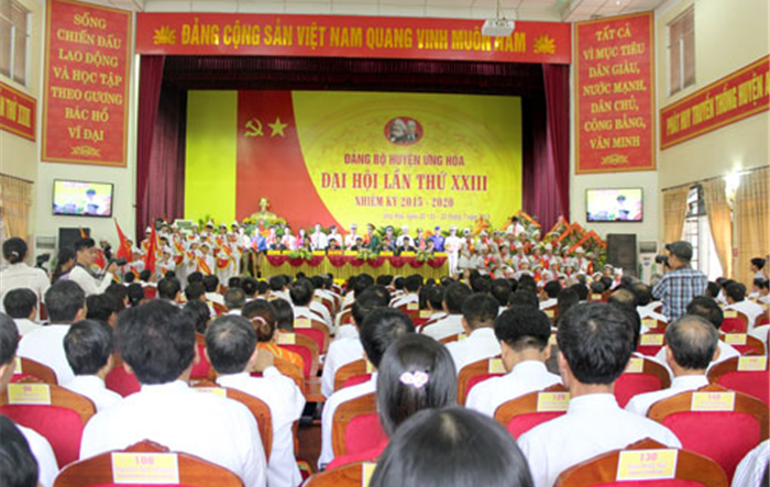 Đảng bộ huyện Ứng Hòa qua các kỳ Đại hội