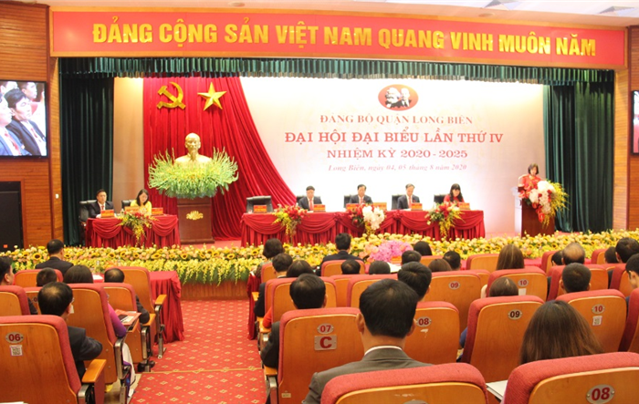 Phiên trù bị Đại hội Đại biểu Đảng bộ quận Long Biên lần thứ IV, nhiệm kỳ 2020-2025