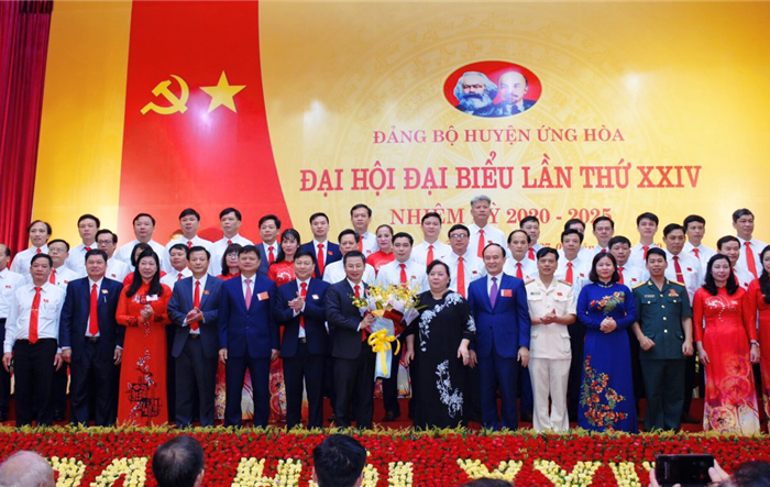 Đại hội đại biểu Đảng bộ huyện Ứng Hòa lần thứ XXIV, nhiệm kỳ 2020-2025 thành công tốt đẹp