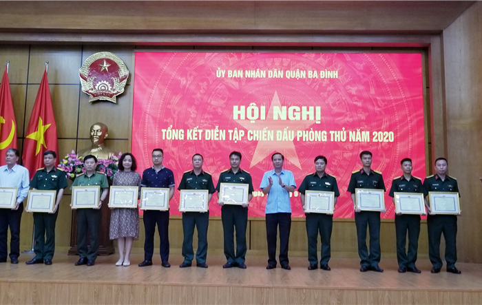 Tổng kết diễn tập chiến đấu phòng thủ cấp phường năm 2020