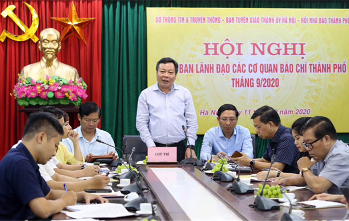 Hội nghị giao ban lãnh đạo các cơ quan báo chí thành phố Hà Nội tháng 9