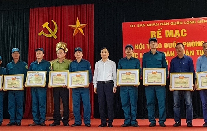 Hội thao quốc phòng lực lượng dân quân tự vệ quận Long Biên năm 2020