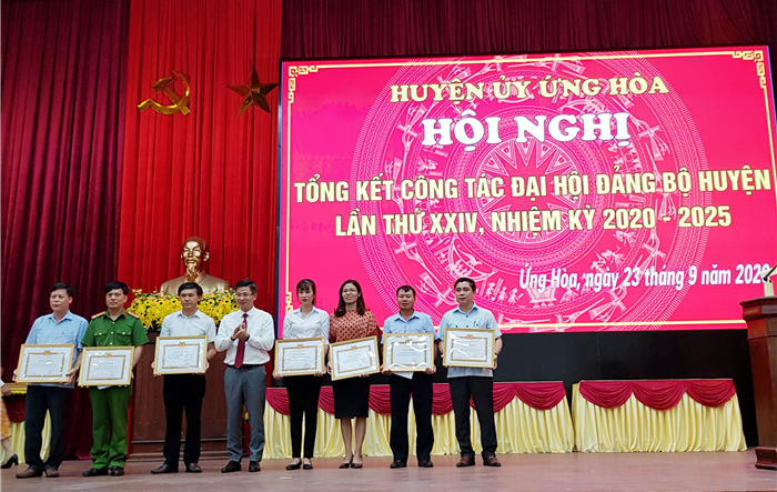 Huyện ủy Ứng Hòa tổng kết công tác tổ chức Đại hội đại biểu Đảng bộ Huyện lần thứ XXIV