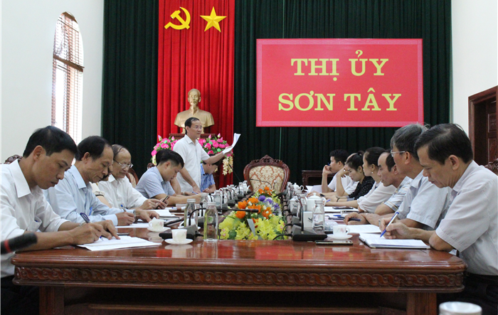 Hội nghị giao ban dư luận xã hội thị xã Sơn Tây tháng 9/2020