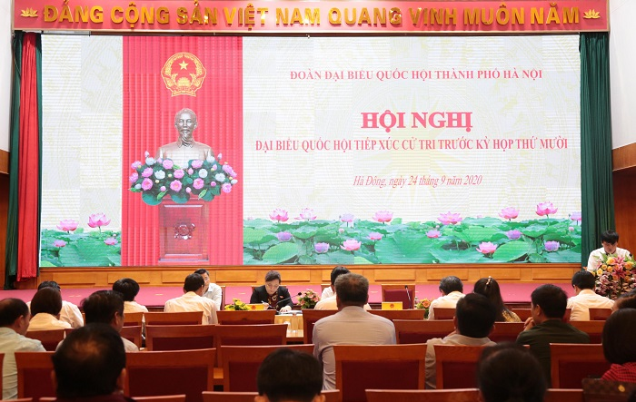 Cử tri quận Hà Đông tham góp nhiều ý kiến xây dựng chính quyền