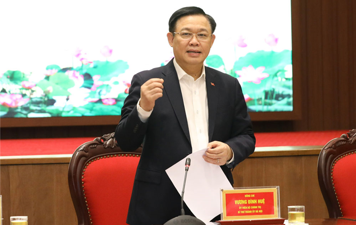 Bí thư Thành uỷ Vương Đình Huệ làm việc với Ban Cán sự Đảng Bộ Kế hoạch và Đầu tư
