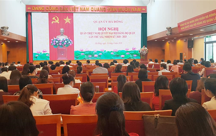 Quận uỷ Hà Đông: Quán triệt Nghị quyết Đại hội Đảng bộ Quận lần thứ XXI, nhiệm kỳ 2020-2025