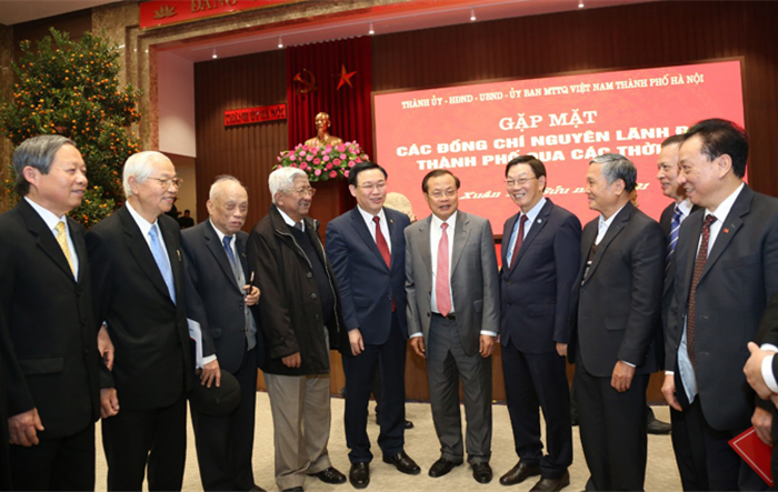 Gặp mặt nguyên lãnh đạo thành phố Hà Nội qua các thời kỳ