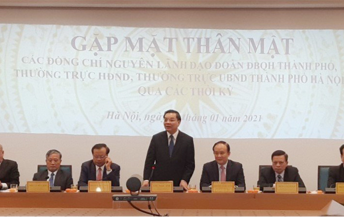 Gặp mặt nguyên lãnh đạo Đoàn đại biểu Quốc hội thành phố Hà Nội qua các thời kỳ