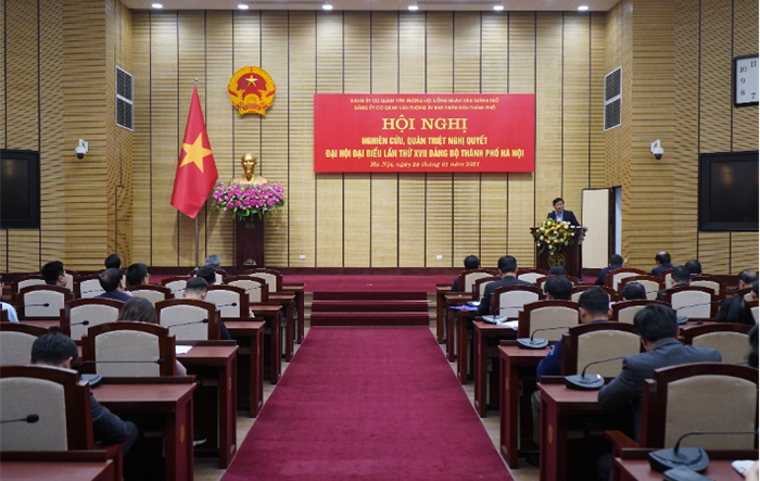 Quán triệt, tuyên truyền Nghị quyết Đại hội lần thứ XVII Đảng bộ thành phố Hà Nội