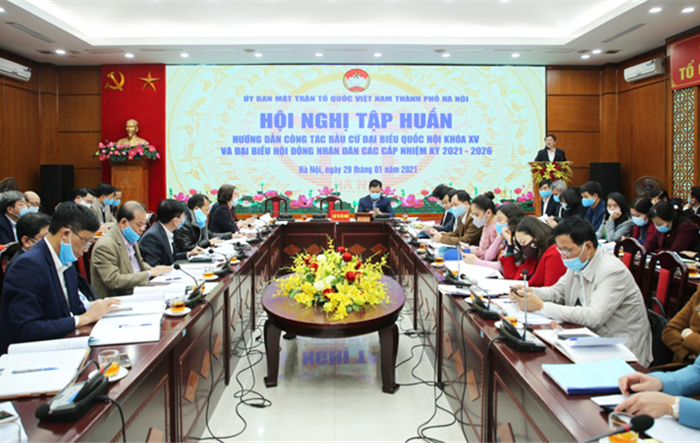 Tập huấn hướng dẫn công tác bầu cử đại biểu Quốc hội khóa XV và đại biểu HĐND các cấp, nhiệm kỳ 2021-2026 