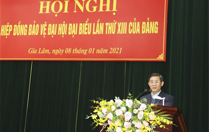 Huyện Gia Lâm triển khai hiệp đồng bảo vệ Đại hội đại biểu toàn quốc lần thứ XIII của Đảng