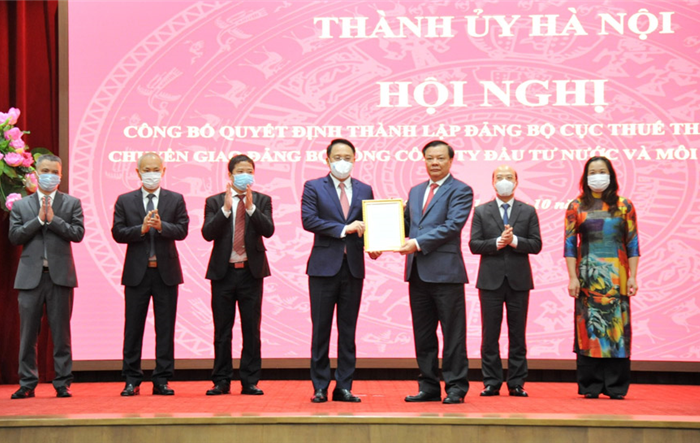 Đảng bộ Cục Thuế thành phố Hà Nội trở thành đảng bộ trực thuộc Thành ủy Hà Nội