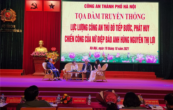 Toạ đàm truyền thống ““Lực lượng Công an Thủ đô tiếp bước, phát huy chiến công của nữ điệp báo Anh hùng Nguyễn Thị Lợi”