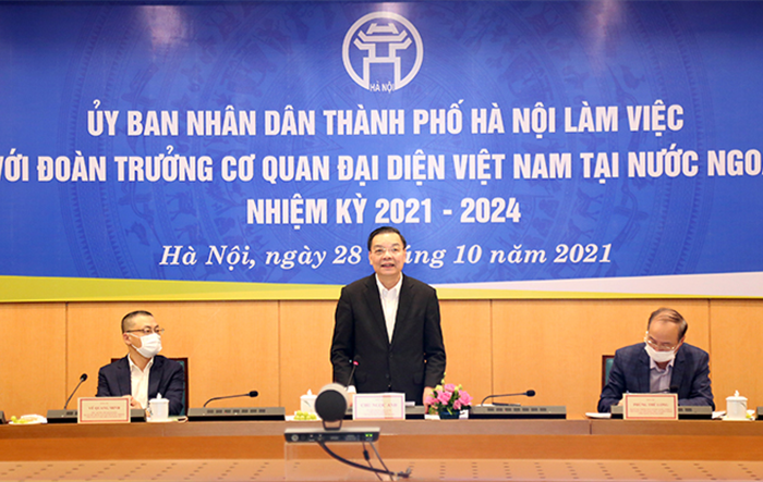 Hà Nội mong muốn cơ quan đại diện Việt Nam tại nước ngoài hỗ trợ Thành phố thúc đẩy hợp tác, đầu tư