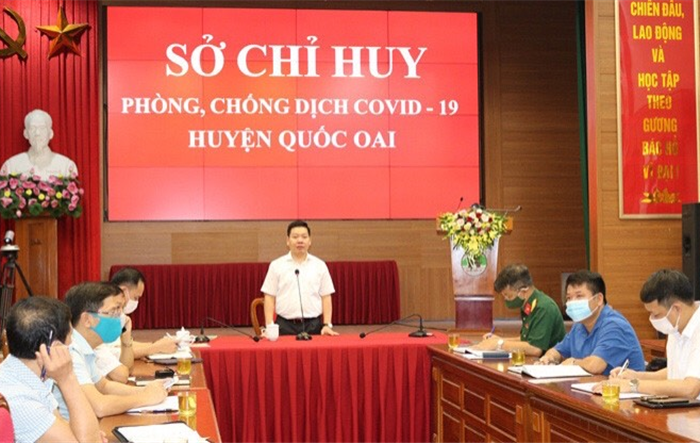 Huyện Quốc Oai thần tốc truy vết, khẩn trương xét nghiệm, không để dịch phát sinh trên diện rộng