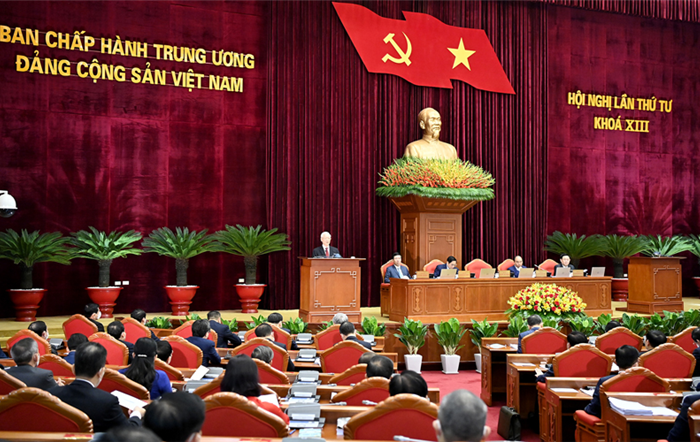 Thông cáo báo chí về ngày làm việc thứ nhất của Hội nghị Trung ương 4