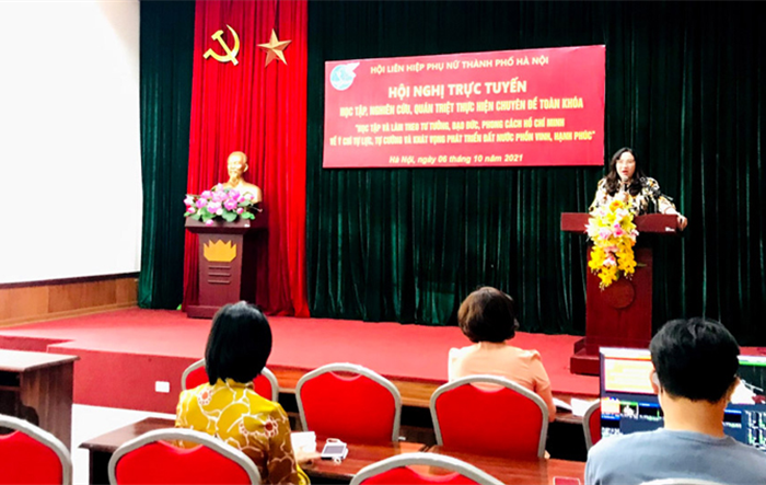 Hội Phụ nữ Thành phố quán triệt chuyên đề toàn khóa học tập và làm theo Bác