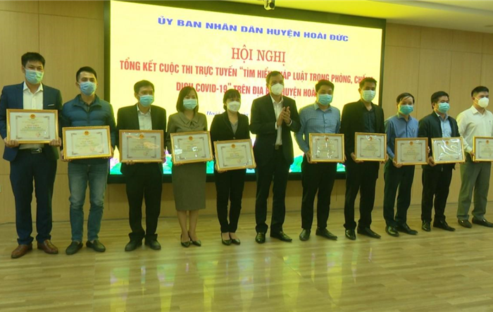 Huyện Hoài Đức tổng kết cuộc thi trực tuyến “Tìm hiểu pháp luật trong phòng, chống dịch Covid-19”