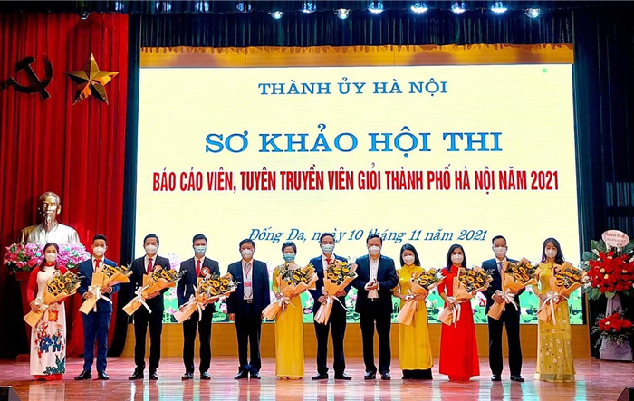 Sơ khảo Hội thi báo cáo viên, tuyên truyền viên giỏi cấp Thành phố năm 2021 cụm số 1