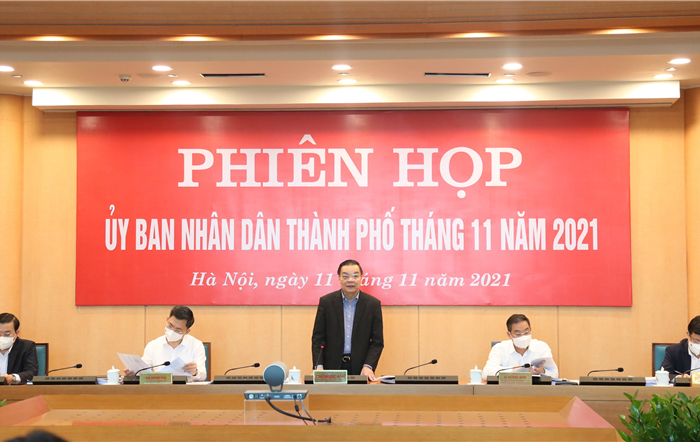 UBND Thành phố xem xét một số nội dung trình kỳ họp HĐND Thành phố cuối năm 2021