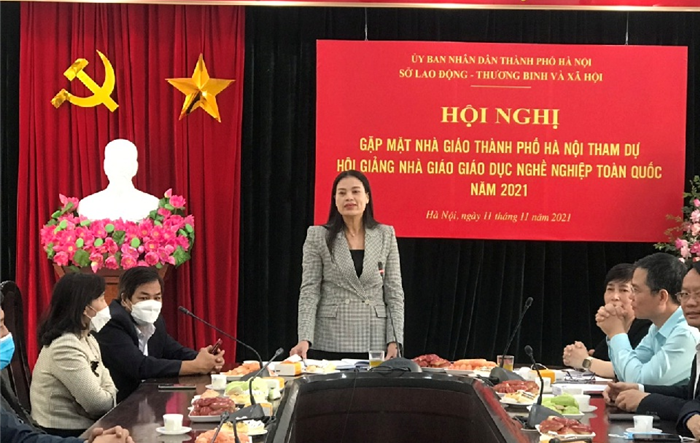 Gặp mặt đoàn Hà Nội tham dự Hội giảng nhà giáo giáo dục nghề nghiệp toàn quốc năm 2021