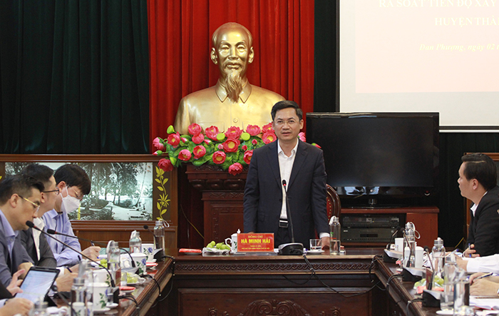 Phó Chủ tịch UBND Thành phố Hà Minh Hải làm việc với huyện Đan Phượng