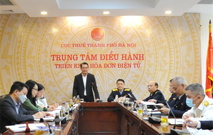 Chủ nhiệm Uỷ ban Kiểm tra Thành uỷ làm việc với Đảng uỷ Cục Thuế thành phố Hà Nội