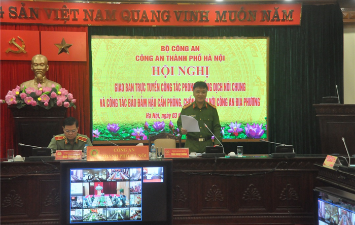 Công an Hà Nội: Đảm bảo hậu cần trong công tác phòng, chống dịch bệnh Covid-19