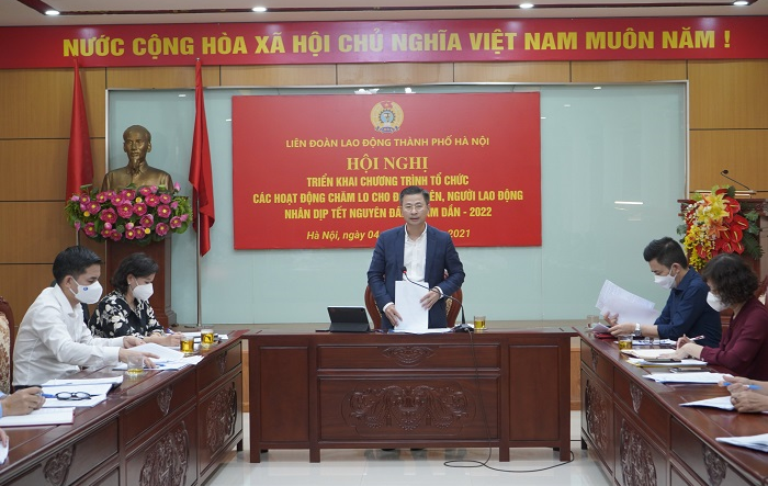 Tổ chức các hoạt động chăm lo cho đoàn viên, người lao động nhân dịp Tết Nguyên đán Nhâm Dần - 2022