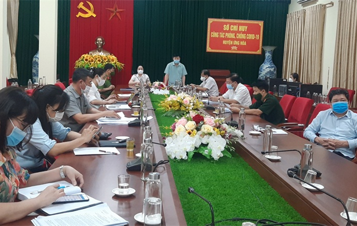 Huyện Ứng Hòa tổ chức Hội nghị trực tuyến triển khai các nhiệm vụ trọng tâm cuối năm