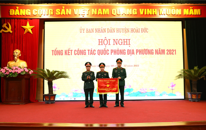 Huyện Hoài Đức tổng kết công tác quốc phòng địa phương năm 2021