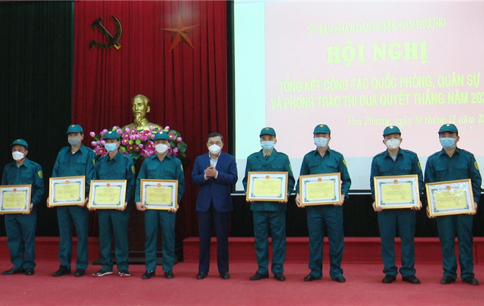 Đan Phượng tổng kết công tác quân sự, quốc phòng năm 2021