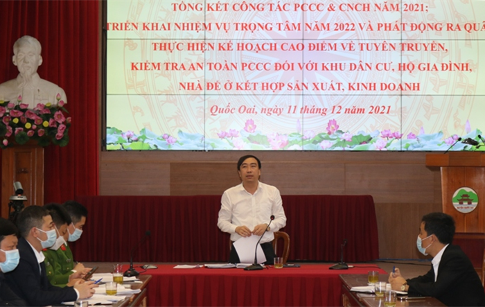Huyện Quốc Oai: Đẩy mạnh công tác tuyên truyền phổ biến pháp luật về công tác phòng cháy chữa cháy, cứu nạn cứu hộ