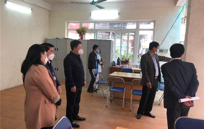 Lãnh đạo quận Đống Đa kiểm tra công tác phòng chống dịch Covid-19 tại các ổ dịch trên địa bàn Quận