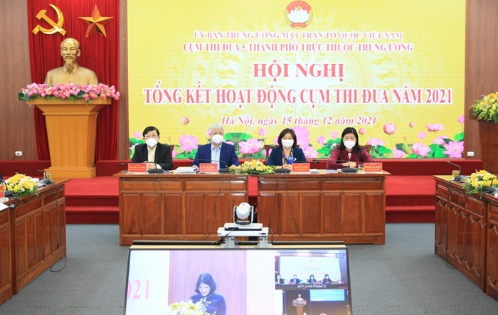 Tổng kết hoạt động thi đua Cụm thi đua MTTQ 5 Thành phố trực thuộc Trung ương