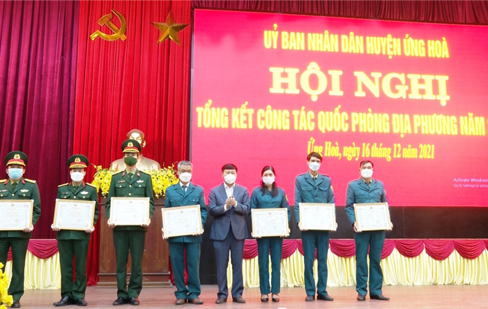 Huyện Ứng Hòa triển khai nhiệm vụ công tác quốc phòng địa phương năm 2022