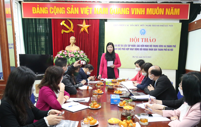 Đổi mới, nâng cao chất lượng công tác bồi dưỡng, hướng dẫn hoạt động đối ngoại nhân dân, phát triển Thủ đô