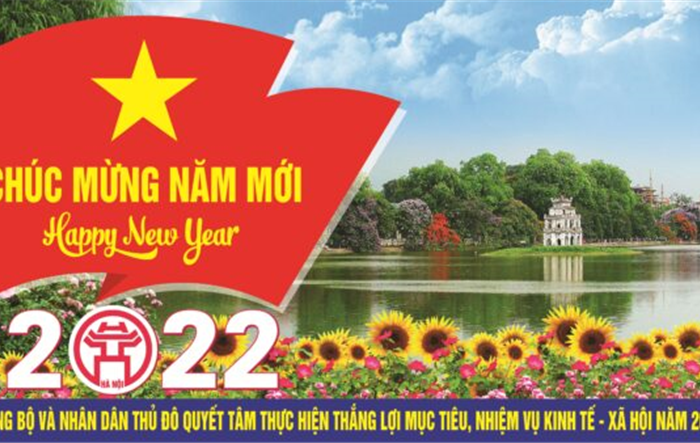 Tổ chức các hoạt động trang trí, tuyên truyền, cổ động trực quan phục vụ Chào năm mới 2022