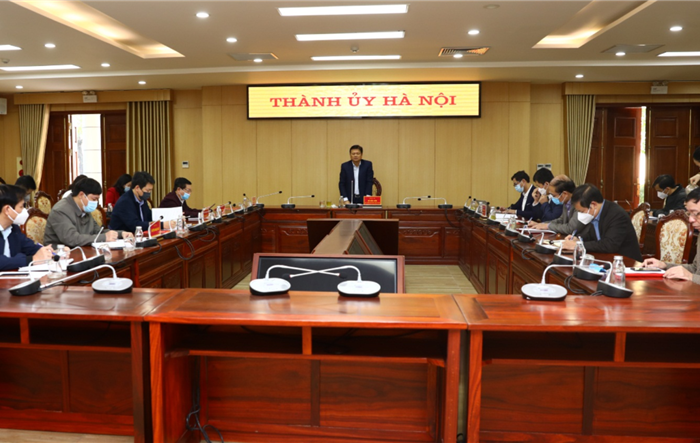 Trưởng ban Tổ chức Thành ủy kiểm tra công tác phòng, chống dịch tại huyện Hoài Đức