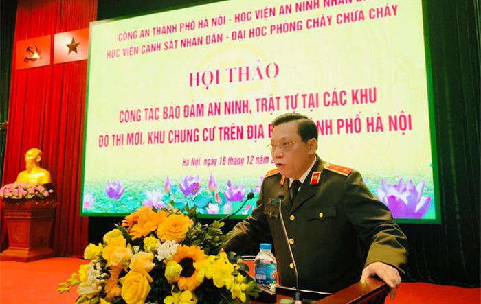 Hội thảo “Công tác đảm bảo an ninh, trật tự tại các khu đô thị mới, khu chung cư trên địa bàn thành phố Hà Nội”