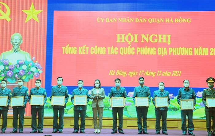 Quận Hà Đông: Tổng kết công tác quốc phòng địa phương
