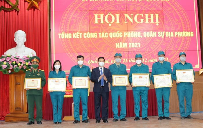 Huyện Quốc Oai: Triển khai nhiệm vụ công tác quốc phòng quân sự địa phương năm 2022