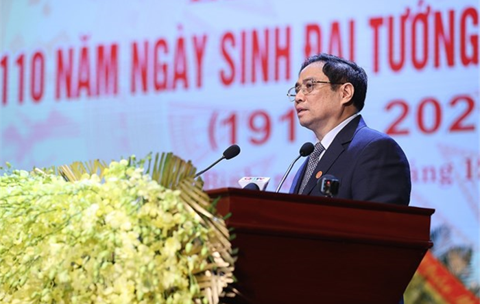 Thủ tướng Phạm Minh Chính dự lễ kỷ niệm 110 năm ngày sinh Đại tướng Võ Nguyên Giáp
