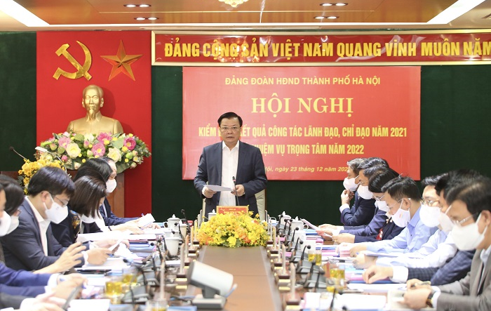 Đảng đoàn HĐND thành phố Hà Nội kiểm điểm công tác năm 2021