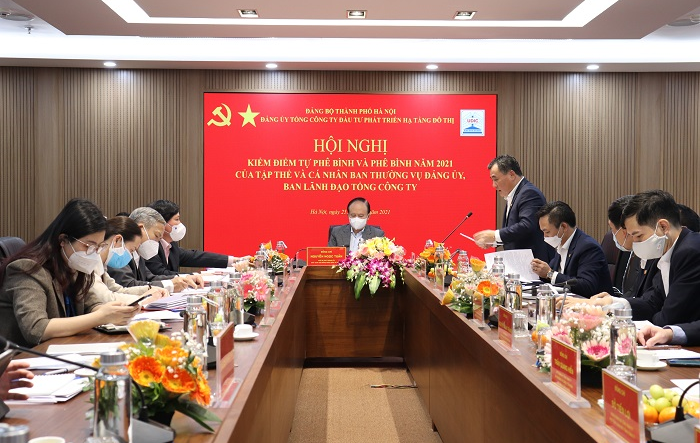Đồng chí Nguyễn Ngọc Tuấn dự Hội nghị kiểm điểm lãnh đạo các nhiệm vụ năm 2021 tại Tổng Công ty UDIC