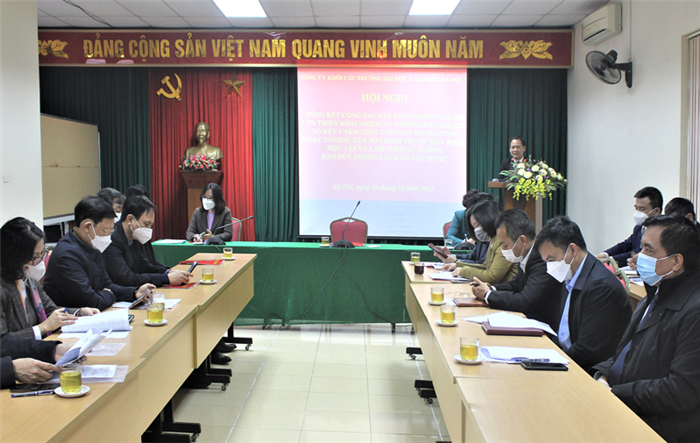Đảng uỷ Khối các trường Đại học, Cao đẳng Hà Nội: Tổng kết công tác xây dựng Đảng năm 2021