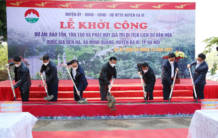 Khởi công dự án bảo tồn, tôn tạo di tích cấp quốc gia đền Hạ