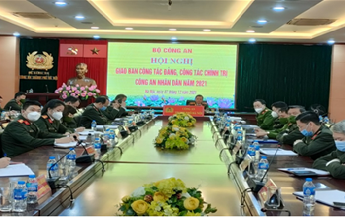 Hội nghị trực tuyến gia ban công tác Đảng, công tác chính trị công an nhân dân năm 2021
